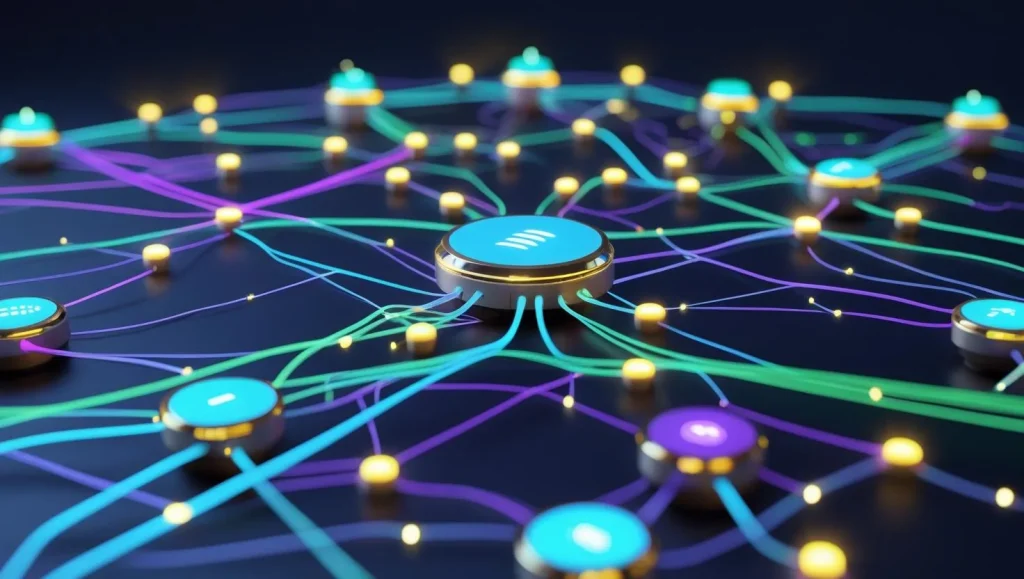 Lonesyte's multi-agent orchestration, visualized as a network of connected nodes
